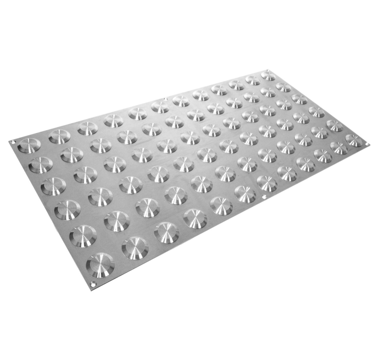 Integrated Stainless Steel Tactile Plate 300×600mm with the 72-stud warning grid