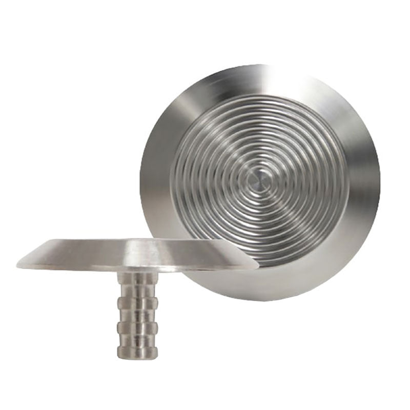 Stainless steel TGSI stud, 35 mm dome with concentric rings